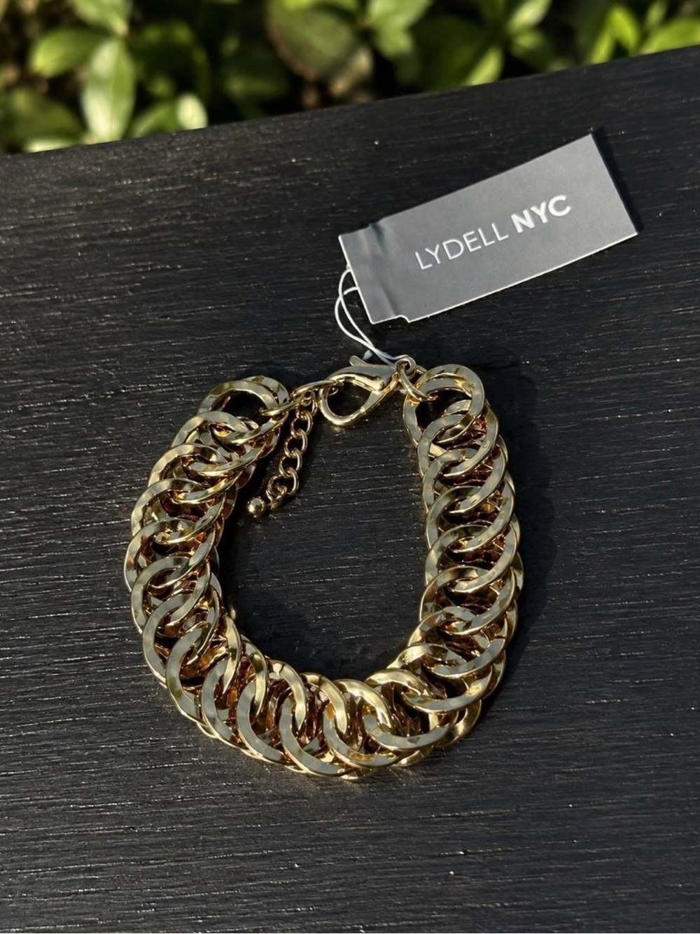 LYDELL NYC Polished Gold Chain Bracelet